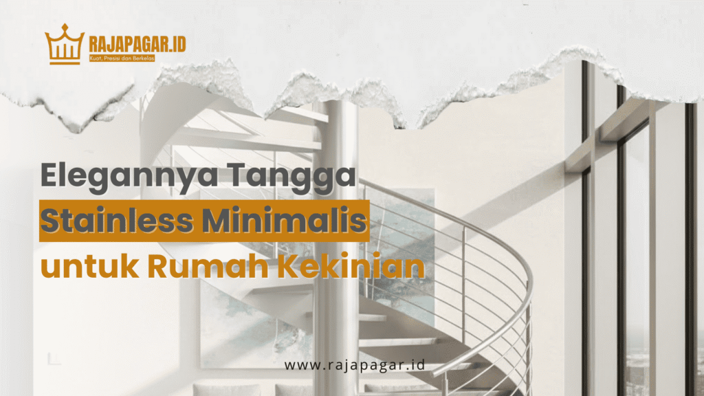 Elegannya Tangga Stainless Minimalis untuk Rumah Kekinian | Tangga stainless minimalis | Tampil elegan & modern | Material awet | Cocok untuk interior rumah kekinian | 08982440404 |