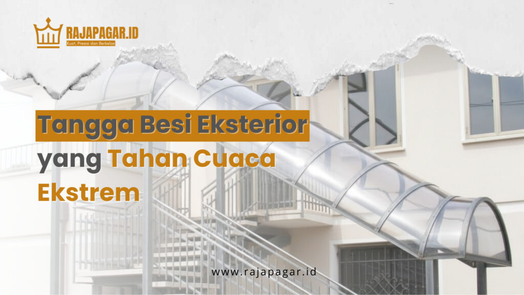 Tangga Besi Eksterior yang Tahan Cuaca Ekstrem | Tangga besi eksterior | Tahan hujan dan panas ekstrem | Konstruksi kuat dan aman | Cocok untuk rumah dan bangunan luar | 08982440404 |
